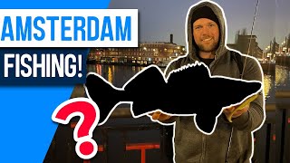 Street Fishing in AMSTERDAM City Center!! what will I catch? 🦀 🐟