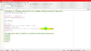 Technical Interview Important Programs 3 - Factorial of a Given Number using Recursive Function