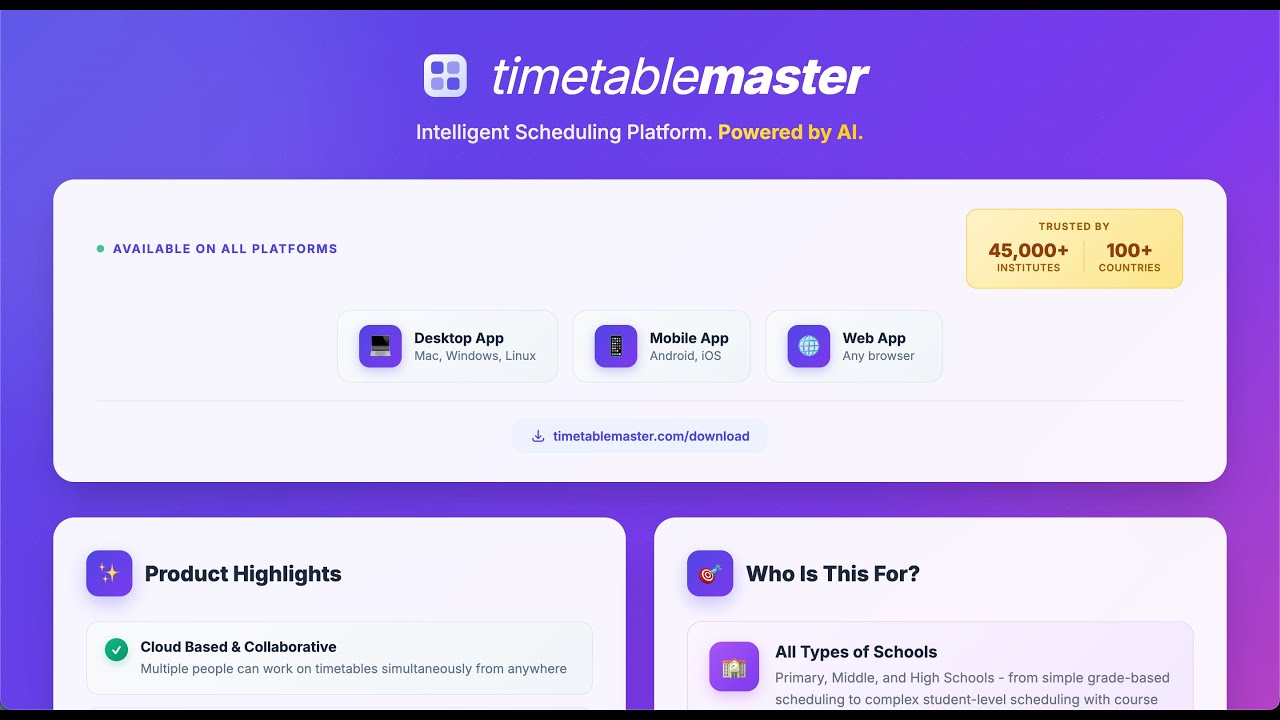 Ai Timetable Generator Create School Schedules Instantly