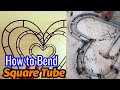 How to Bend Square Tube. Making heart backdrop arch wedding decorations.