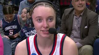 Paige Bueckers reacts to UConn advancing to 30th-straight Sweet 16 | NCAA Tourna