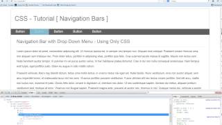 CSS - [ NEW ] Drop Down Horizontal Navigation Bar [ Without Javascript ] and ONLY using CSS