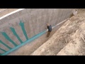 rub r wall foundation waterproofing application