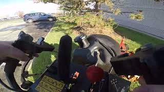 Komplete Landscape Contractors Mowing Action - November Fall Action #2 - Exmark Viking 48\