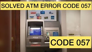 Error Code 057 SBI ATM Card | Fix SBI Response Code 057  issue in 2021 in HINDI