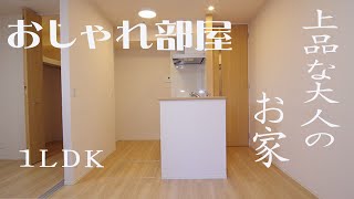 一人暮らし部屋 おしゃれなリビング １ｌｄｋ賃貸アパート 岡山市北区駅元町