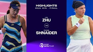 Diana Shnaider vs. Zhu Lin | 2024 Hua Hin Final| WTA Match Highlights