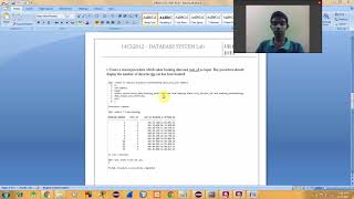 E-Record , Database Systems Lab , Experiment 8