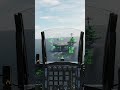 cockpit view f16 attempts a aircraft carrier landing with its tail hook down dcs