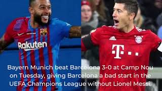 Barcelona vs. Bayern Munich score (0:3)