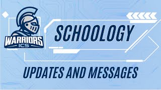 Updates and Messages in Schoology
