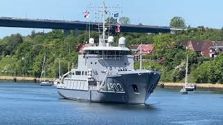 A 803 HNLMS Luymes Dutch Navy in the Kiel Canal 29.5.2023