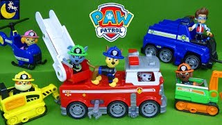 Paw Patrol Toy Collection Ultimate Rescue Mini Vehicles Fireman Chase Marshall Fire Truck Toy Video