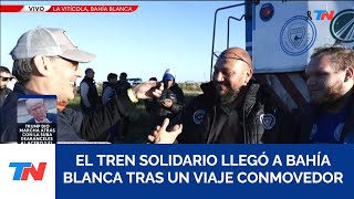 El tren solidario llega a Bahía Blanca con más de 1300 toneladas de ayuda para los damnificados