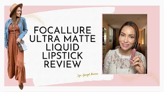 Focallure ultra matte liquid lipstick review