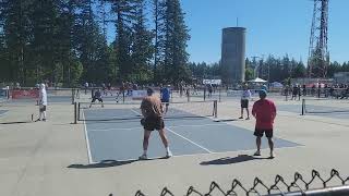 surrey pickleball tournament 3.5 men's doubles John Ray Vs frank Tom