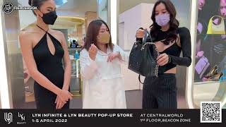 เฟียร์ซบุก LYN INFINITE \u0026 LYN BEAUTY POP-UP STORE พาดูกระเป๋าลายโมโนแกรม คอลเลคชั่นใหม่ล่าสุด