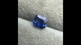 Sold !!!  0.88 ct Natural No Heat Vivid Blue Sapphire | Octagonal | Certified | VVS