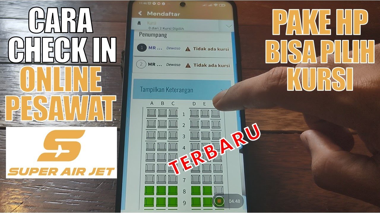 Cara Check In Online Pesawat SUPER AIR JET - YouTube