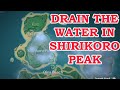 Drain the water in Shirikoro Peak Offer at the Perches Tsurumi Island Genshin Impact 2.2