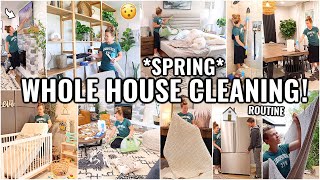 WHOLE HOUSE *SPRING* CLEAN WITH ME!🏠 EXTREME DEEP CLEANING ROUTINE | 2024 CLEANI