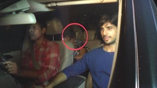 OMG! Who's Hiding Her Face In Sidharth Malhotra's Car