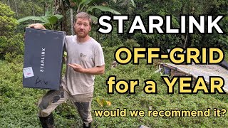 One Year OFF-GRID Starlink internet Review | POWER usage, COST, customer service, SPEED