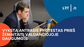 Tiesiogiai: vyksta antrasis protestas prieš Žemaitaitį valdančiojoje daugumoje