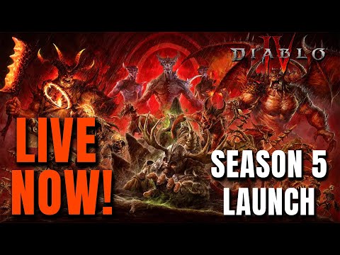 SEASON 5 STARTS LIVE – 24h+ Diablo Stream Leveling – Endgame Barb Nation