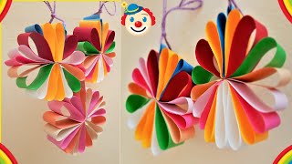 Diy Simple Home Decor Wall Decoration Hanging Flower Paper Craft Ideas ?
