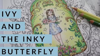 How to colour Ivy and the Inky Butterfly by Johanna Basford || Polychromos || Prismacolor Premier