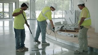 How to densify polished concrete