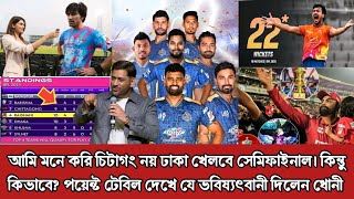 আমি মনে করি ঢাকা খেলবে সেমিফাইনাল। চিটাগং কিংস নিবে বিদায়। বিপিএল নিয়ে একি বললেন ধোনী BPL2025