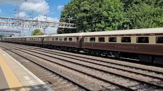 LSL Class 47 locos, 47805 \u0026 47593 passing Rugeley Trent Valley