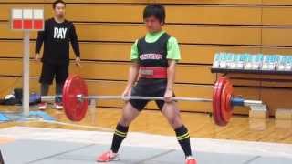 須見くん18歳　デッドリフト　第三試技　162.5.kg