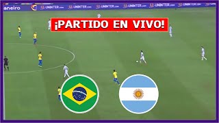 BRASIL vs ARGENTINA EN VIVO 🔴 PARTIDO DEMORADO POR PROBLEMAS EN LA TRIBUNA ⚽ ELIMINATORIAS