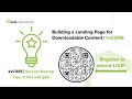 Building a Landing Page for Downloadable Content