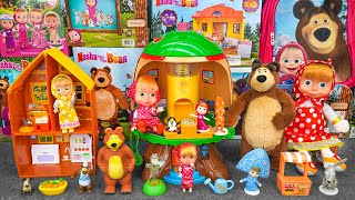 92 Minutes of Satisfying ASMR Unboxing | Adorable Masha and The Bear Adventure Tree House Playset 🐾