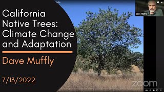 California Native Trees: Climate Change and Adaptation, a talk by Dave Muffly