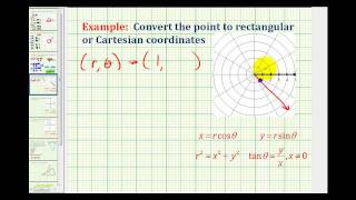 Example: Convert a Point in Polar Coordinates to Rectangular Coordinates