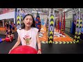 phd trải nghiệm trò chơi leo núi bạt nhún climb trampoline