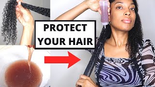 DIY Hibiscus & Rose Flaxseed Gel | Protect Your Hair Against Damage | UnivHair Soleil