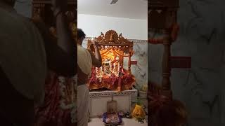 Janmasthami aarti in Radha Nikunjanagar Mandir Amarun 2021