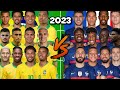 2023 Brazil 🆚 2023 France 'ULTIMATE COMPARISON'🔥💪(Neymar, Jesus, Antony, Benzema, Mbappe, Pogba...)