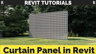 Curtain panel in Revit | Parametric Curtain Wall