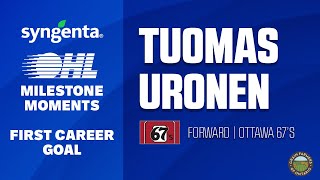 OHL Milestone | Tuomas Uronen | First Career Goal