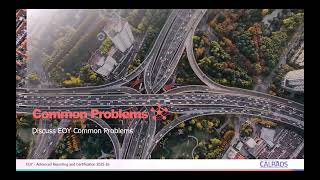 CALPADS EOY 1-2 Advanced - Module - D - Common Problems