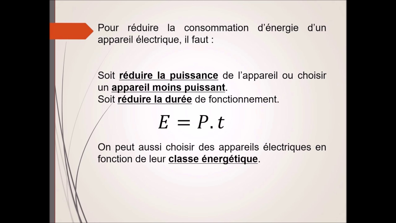 Relation Entre Puissance Et énergie - YouTube