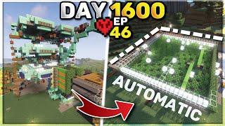 100 Days Building AUTOMATIC FARMS In Minecraft Hardcore