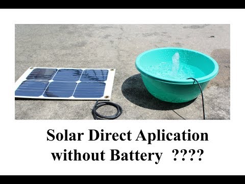 12V Solar Direct Application (Without Battery & Trickle Charge) 12V Solar Direct Application (Without Battery & Trickle Charge)